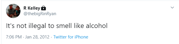 illegal alcohol. techniclly true but not sound legal advice